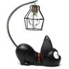 Dimming Capability Metal + Resin Table Bedside Lamps, Creative Night Light With Antique Iron Lampshade