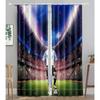 American Football Stadium Arena Night Spotlights Sky Bedroom Window Shade Curtains for Boys Men Teens Printed Living Room Drapes