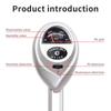 3-in-1 Soil Tester Handheld Soil PH Meter Precision Acidity Sunlight Moisture Monitor Dual Needle Soil Detector for Garden Plant
