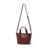 First Layer Of Tree Paste Tanned Cowhide Women's Bag Retro All-matching Portable Tote Cross-border New Leather Cross-shoulder