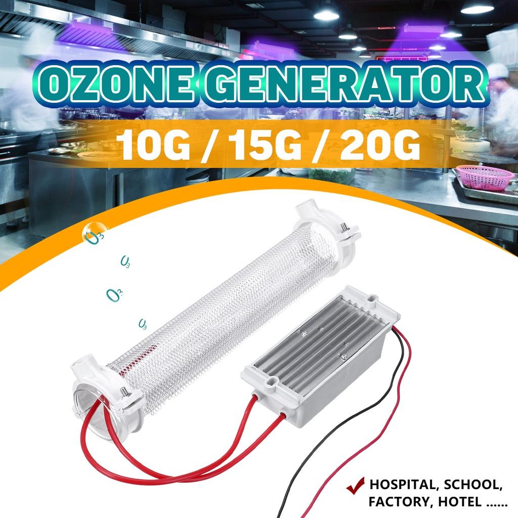10G/15G/20G DIY Silica Tube Ozone Generator Ozonizer For Air Purification AC220V 148x57x40mm