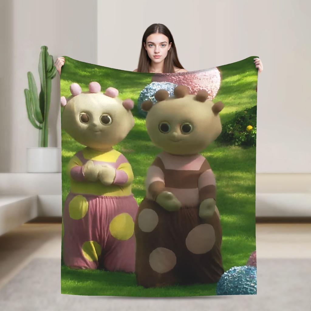 Makka Pakka In the Night Garden Blanket Airplane Travel Flannel Throw Blanket For Couch Chair Warm Soft Design Quality Bedspread