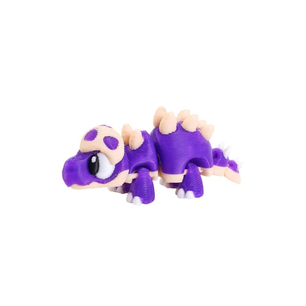 3D-gedruckte niedliche Eierschalen-Dinosaurier-Babyfigur Bewegliche Gelenke Realistische Augen Mehrfarbiger Spinosaurus Heim-Büro-Schreibtischdekor Kindergeschenk