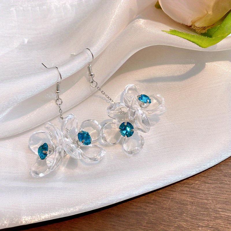 French Retro Luxury Silver Pearl Tassel Stud Earrings - Elegant and Versatile for Women