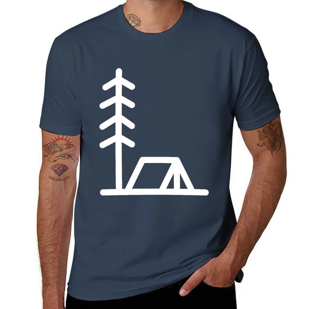 Forest Camping Minimalist Tshirt Urban Casual Loose Fit Tee