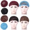 Soft Rayon Knit Snood Hat Mesh Hair Net Hair Care Cap Crochet Sleeping Night Cover Turbans