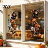 Flexible PVC Window Coverings Halloween Clings, Waterproof Static Decals,Removable Festive Wall Stickers, Creative Holiday Gift Stickers Animals/Ghost