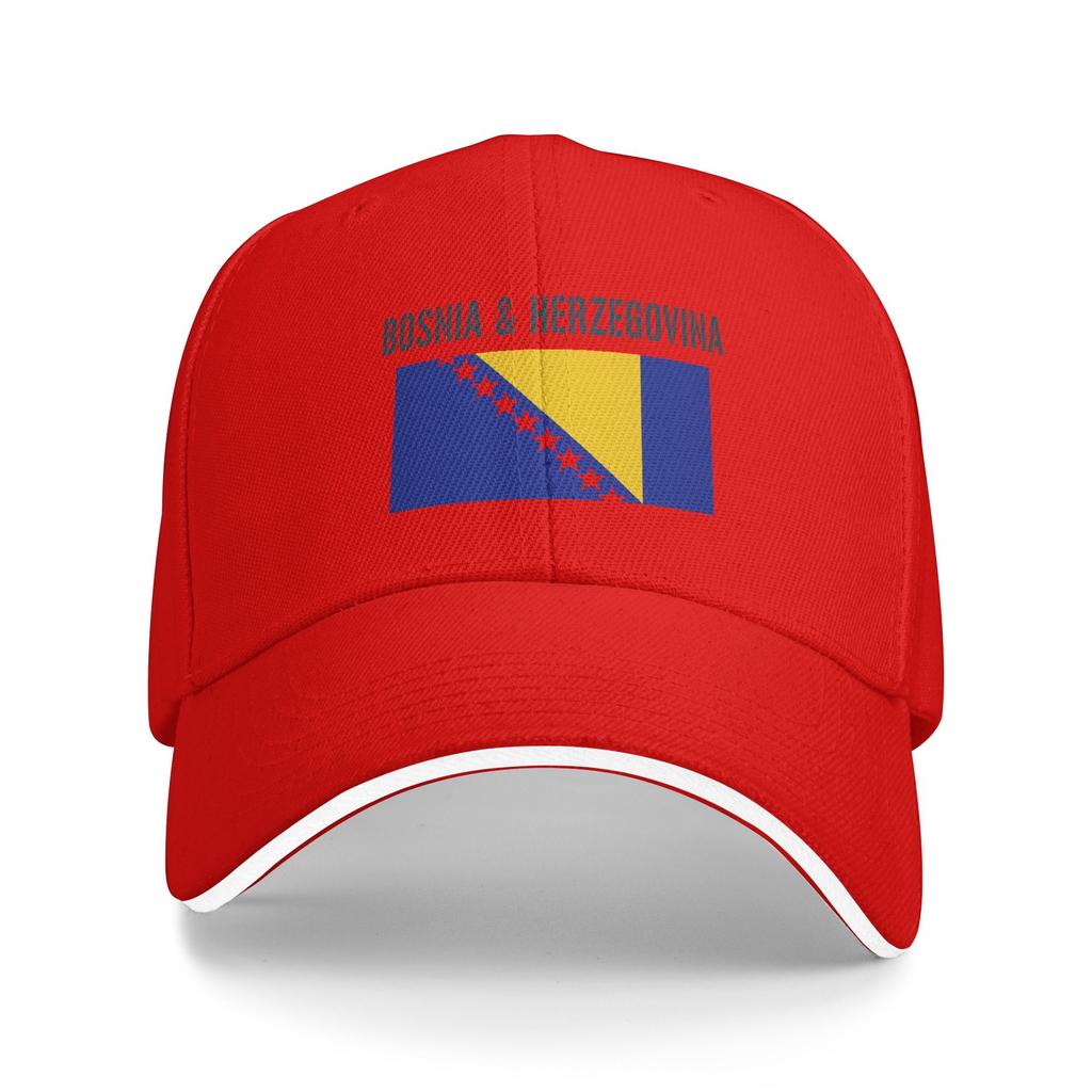 Spring Bosnia Flag Symbol Baseball Cap  Hunting Camping Fashion Print Sun Trucker Hat Unisex Adult High Quality Snapback Cap