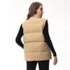 Women's Oversized Puffer Vest Stand Collar Zip Up Warm Sleeveless Coat For Spring Fall AJM-00001