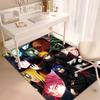 Japanese anime cartoon NARUTO's famous Uzumaki Naruto rug, soft decorative home furnishing, bedroom office chair pad, outdoor picnic carpet Y12