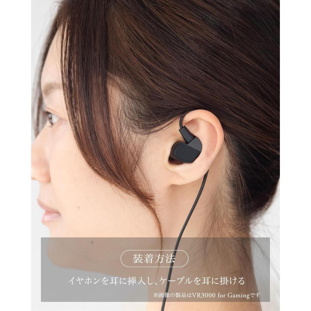 Final Vr3000 Wired Gaming Earphones Matte Gray Binaural 3d Surround With Microph