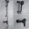 Concealed Black Shower Faucet Set