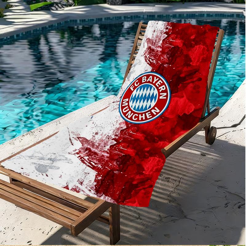 Football Team City FC Print Beach Towel, Versatile Lightweight Absorbent Beach Towel for Pool Surf Yoga Bathroom, Perfect Birthday Holiday Gift