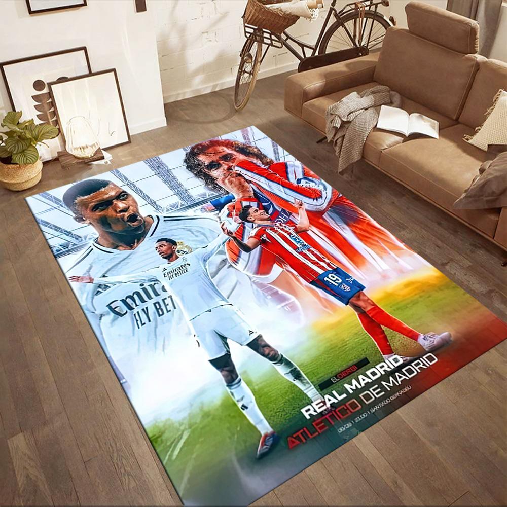 Atletico Madrid Yer Halısı Ofis Halısı Oyun Odası Giriş Yemek Odası Dekorasyonu İçin Mükemmel Odayı Dekore Edin Kaymaz Halı Anime Ofis Dekorasyonu Düğün Partisi Hediyesi