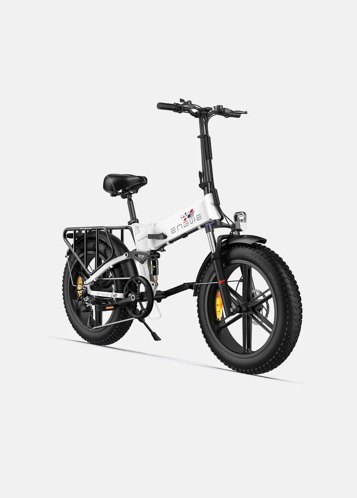 ENGWE ENGINE X 250W Electric Bike - 42km/h, 120km Range, 20" Fat Tire E-Bike with 7-Speed Gears
