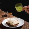 Shangqi Borosilicate Glass Milk & Espresso Jug with Scale and Wooden Handle