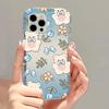 Flower Bear Applies To iPhone17Pormax Mobile Phone Case 16Pro Apple 12 All-inclusive 14/13 Protective Case 15