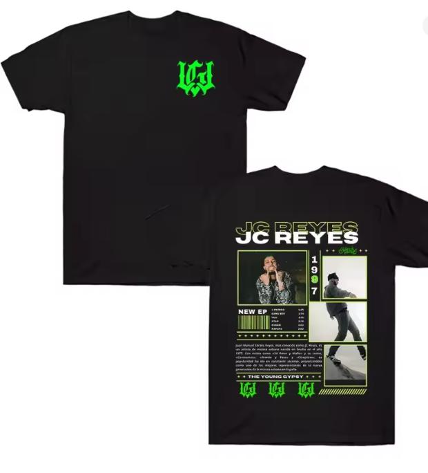 Rapper Jc Reyes Album Tour 2025 Graphic T Shirts For Unisex Unisex Harajuku Hip Hop Fashion Cotton Tees Casual Oversized Streetwear