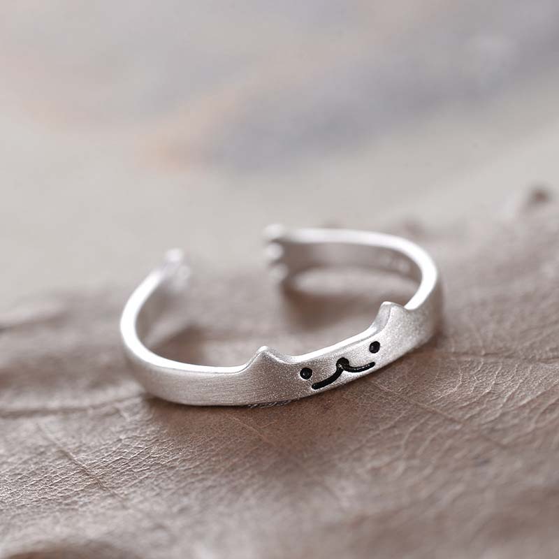 Vintage copper Color Fish Couple Rings for Women Lover Fashion Creative Adjustable Opening Finger Ring Zircon Valentines Day