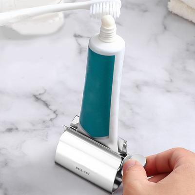 Stainless Steel Rolling Tube Toothpaste Squeezer Dispenser for Facial Cleanser Hand Cream Squeezer Rotate Holder