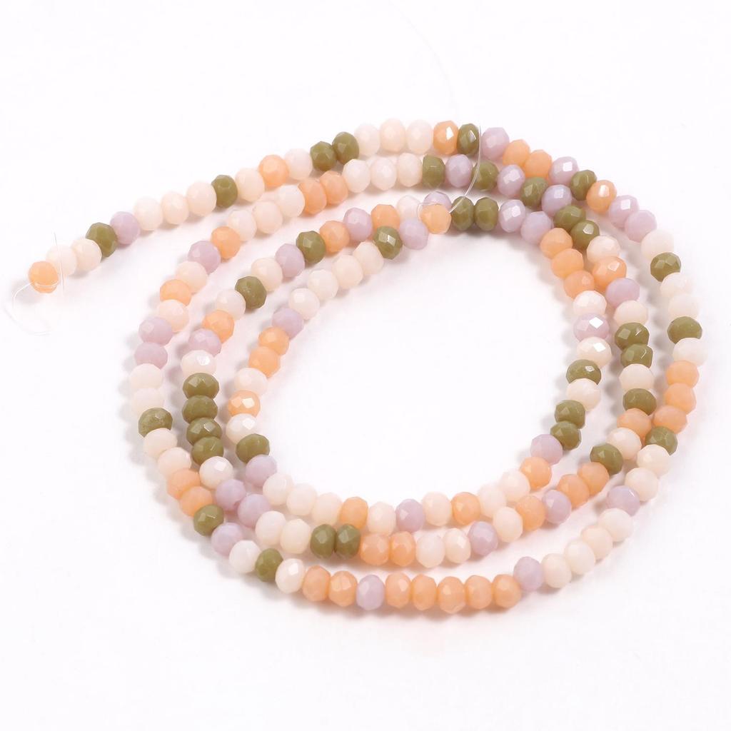 2x3mm Rondell Faceted Crystal Quartz Loose Waist Beads For Jewelry Making DIY Woman Charms Bracelet Necklace Earrings Accessorie