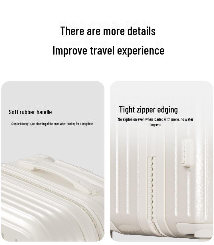 2024 Multifunctional Trolley: 20-Inch Women's and 24-Inch Men's Password Suitcase