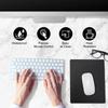 Metal Aluminum Mouse pad Mat Hard Smooth Magic Thin Mousead Double Side Waterproof Fast and Accurate Control for Office Home