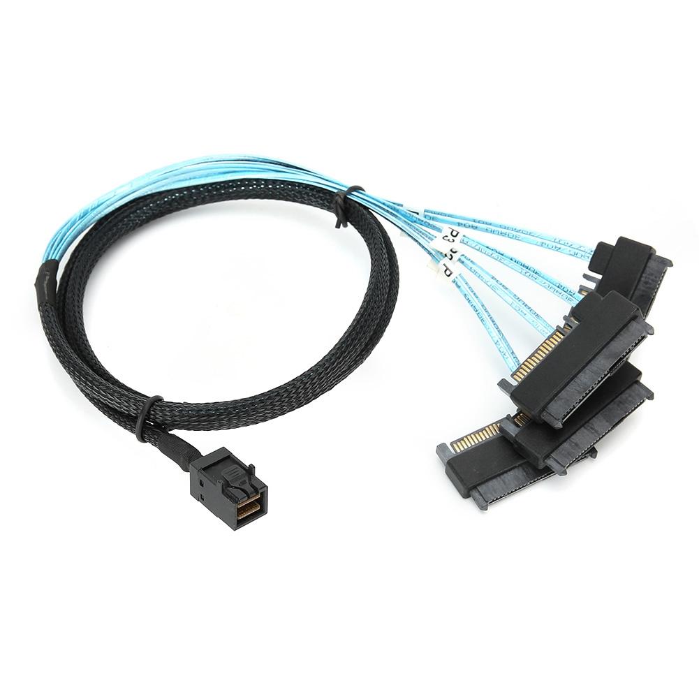 Adapterkabel Serverkabel Festplatte Intern Mini SAS SFF-8643 auf 29pin SFF-8482 1-Meter