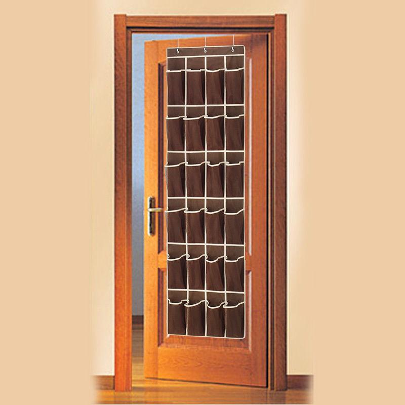 24 Pocket Shoe Space Door Hanging Organizer Rack Wall Bag Storage Closet Holder