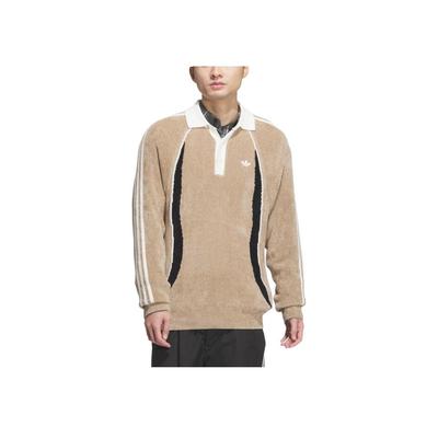 Originals FW24 Classic Series Comfortable Soft Skin-Friendly Versatile Knit Sweater Men Sweater Khaki Brown JN3794