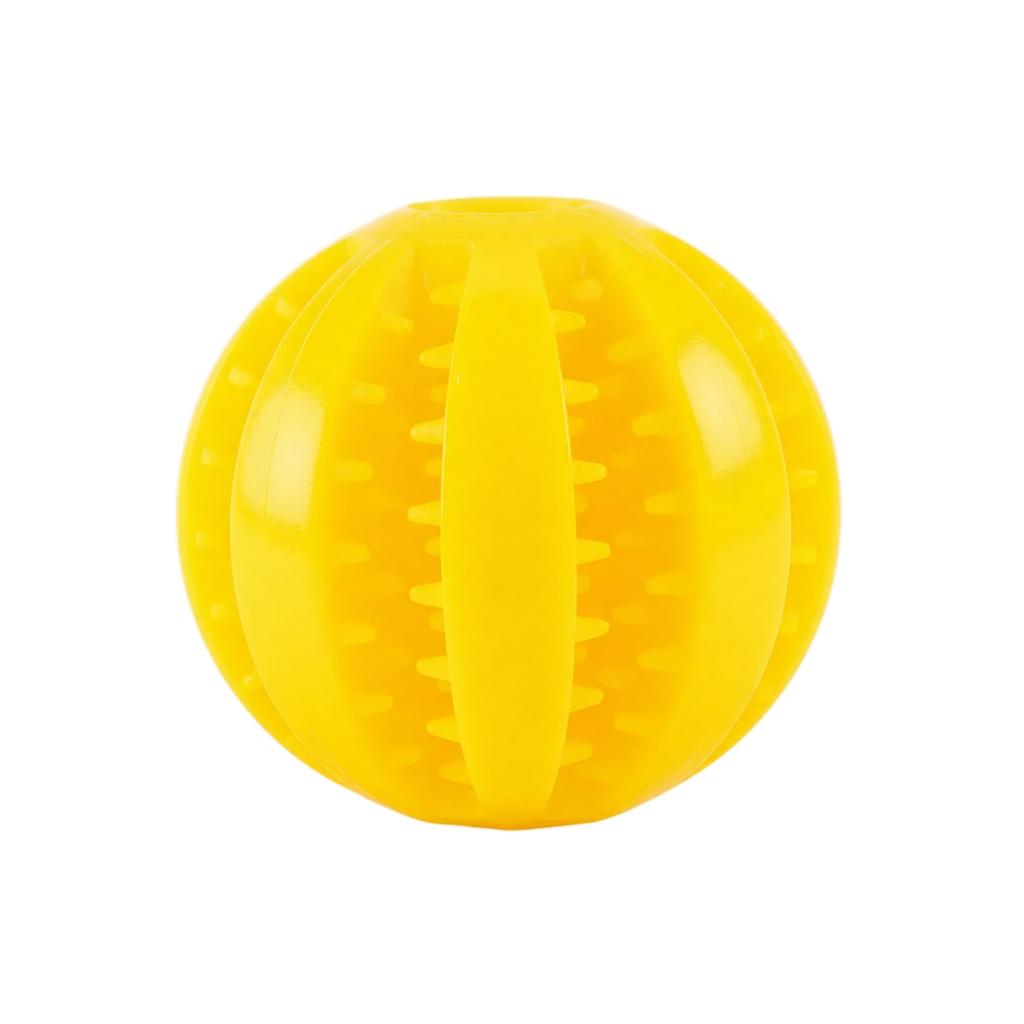 Durable Silicone Dog Chew Ball Interactive Treat Dispensing Toy for Dental Cleaning and Mental Stimulation Slow Feeding Puzzle Ball