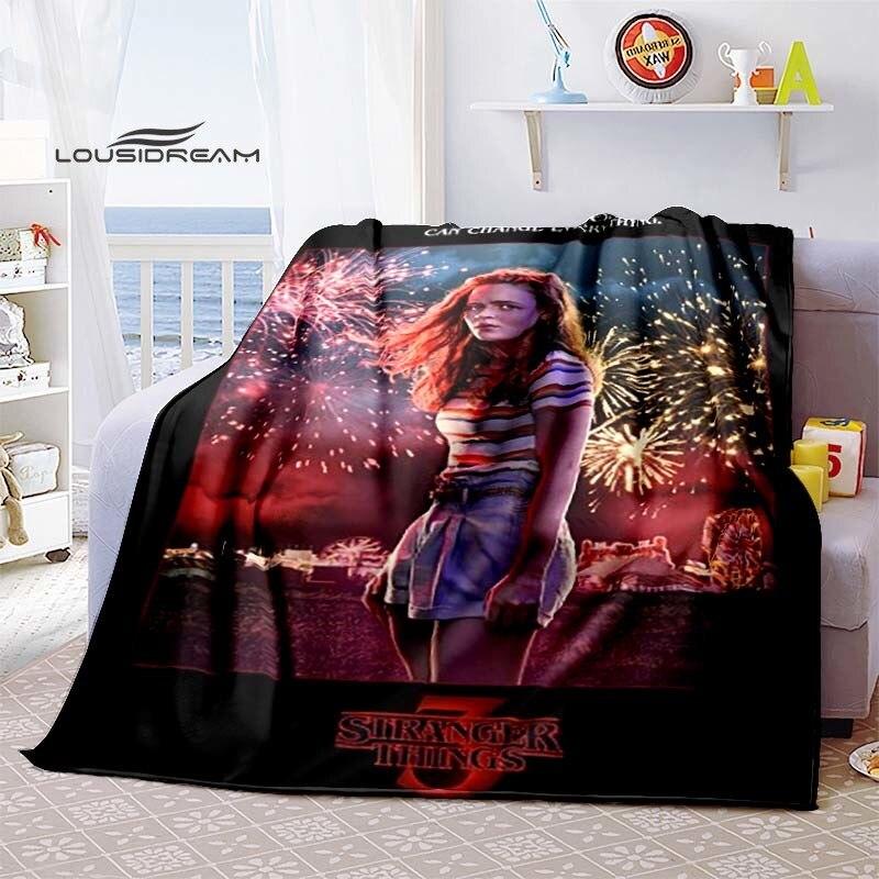 Stranger Things Supernatural Blanket Flannel Fluffy Fleece Throw Blanket Bed Linings Sofa Travel Camping Blankets