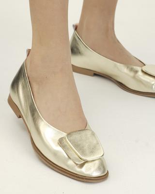 Women's Ballet Flats 4842498 36 Golden Leather