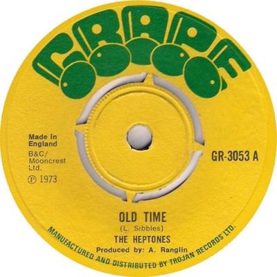 7inch Record HEPTONES / G.G. ALLSTARS - Old Time / Dub GR3053 Grape 1973 UK Reggae, Ska & Dub Used