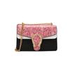 New Style Contrast Color Trendy Snake Print Stylish Chain Versatile Single Shoulder Bags Premium Durable Quality