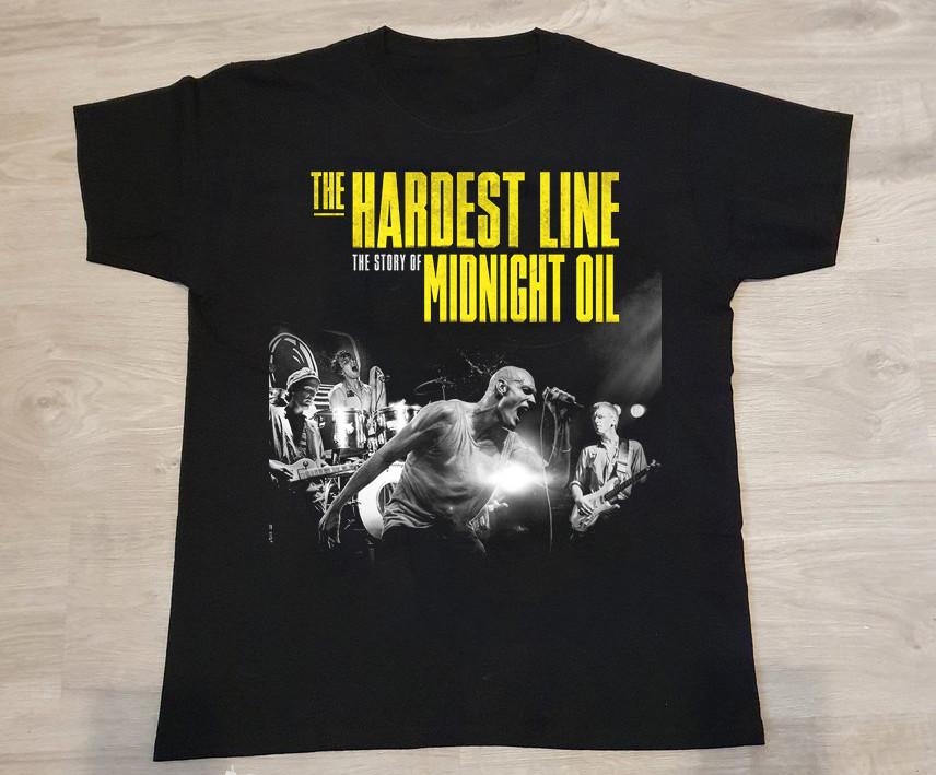 Midnight Oil The Hardest Line Cotton T-Shirt Full Size BO829 Unisex T-Shirt