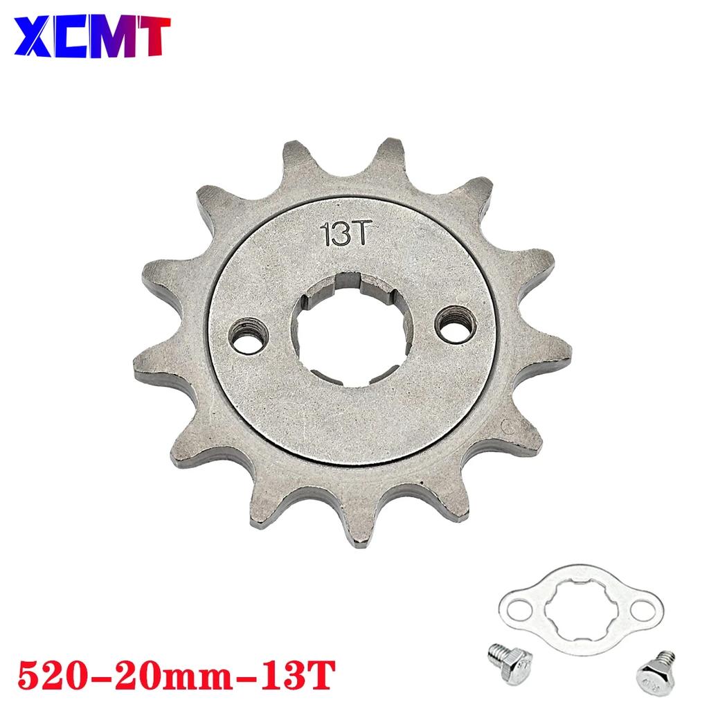 520 10t 11T 12T 13T 14T 15T 16T 17T 18T 19T 20T Zahn 20mm Innendurchmesser Frontmotor Ritzel passend für Pit Bike ATV Motorradteil