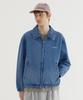Denim Zip-Up Jacket Blue
