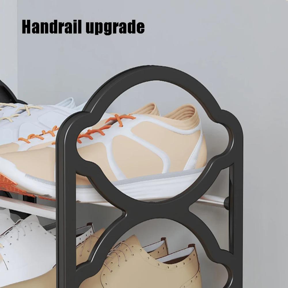 Creative Simple Shoe Rack Metal Steel Pipe Multi Layer Shoe Rack Dormitory Space Saving Storage Rack Home Assembly and Storage