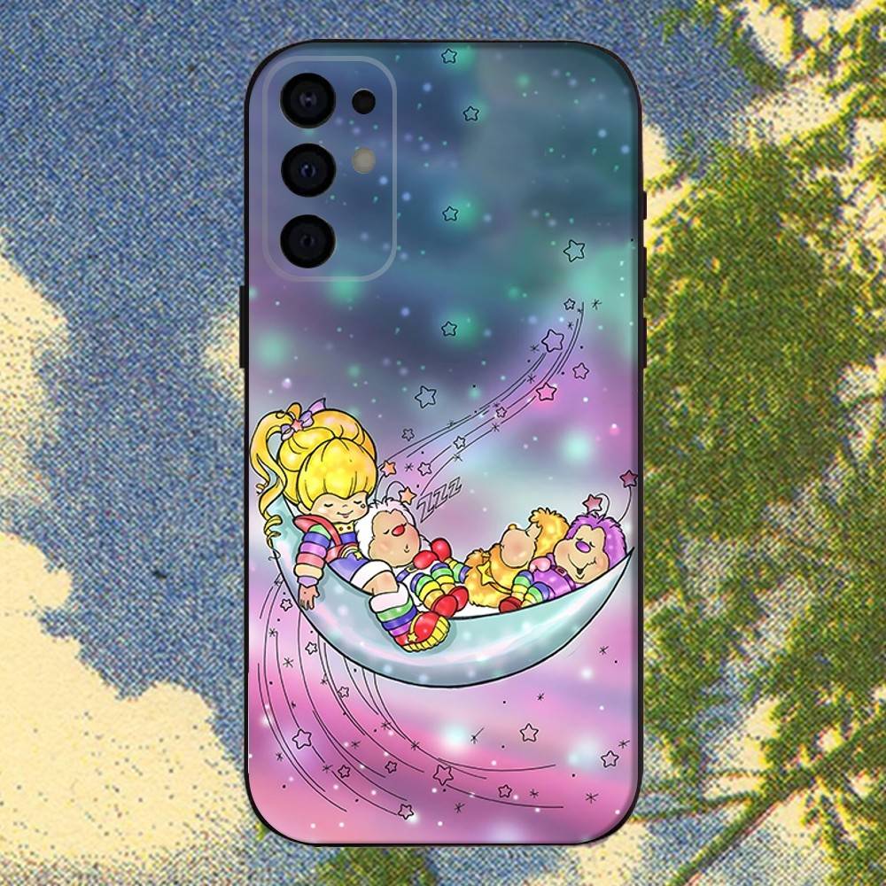 Cute Rainbow B-BriteS Phone Case For Samsung S25,S24,S21,S22,S23,S30,Ultra,S20,Plus,Fe,Lite,Note,10,9,5G Black Cover