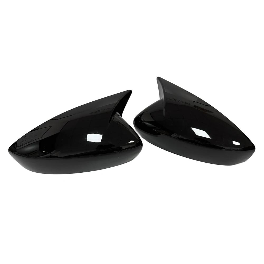 

For Mazda CX30 CX-30 ABS Car Rearview Side Mirror Cover Wing Cap Exterior Door Housing Trim Adhesive Sticker Gloss Black