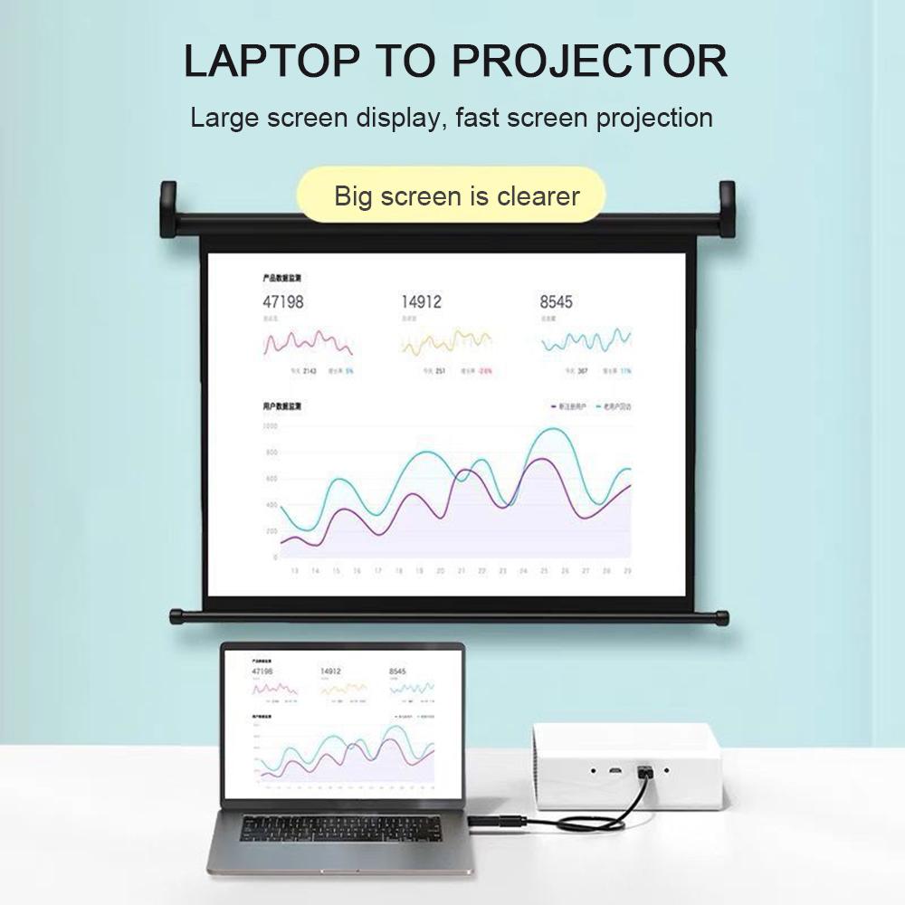 4K DisplayPort to HDMI-compatible Adapter Male DP to Female HDMI-Compatible Cable Converter Video Audio For HDTV PC Projector