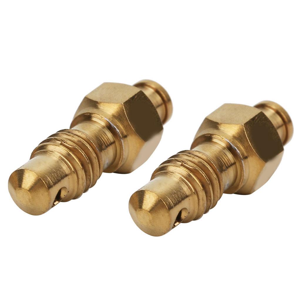 2 Pcs   Alloy Oil Disc Brake Bleed Nipple Exhaust Screws Set for Road   Accessories