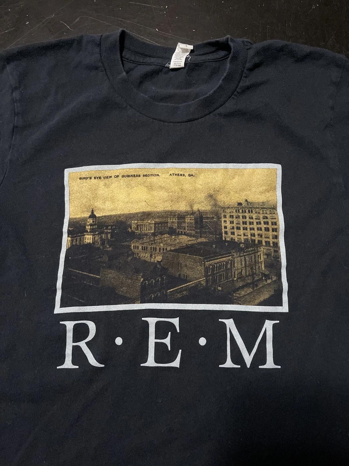 

REM Birds Eye Athens Georgia T-Shirt, Black, Size: Small S