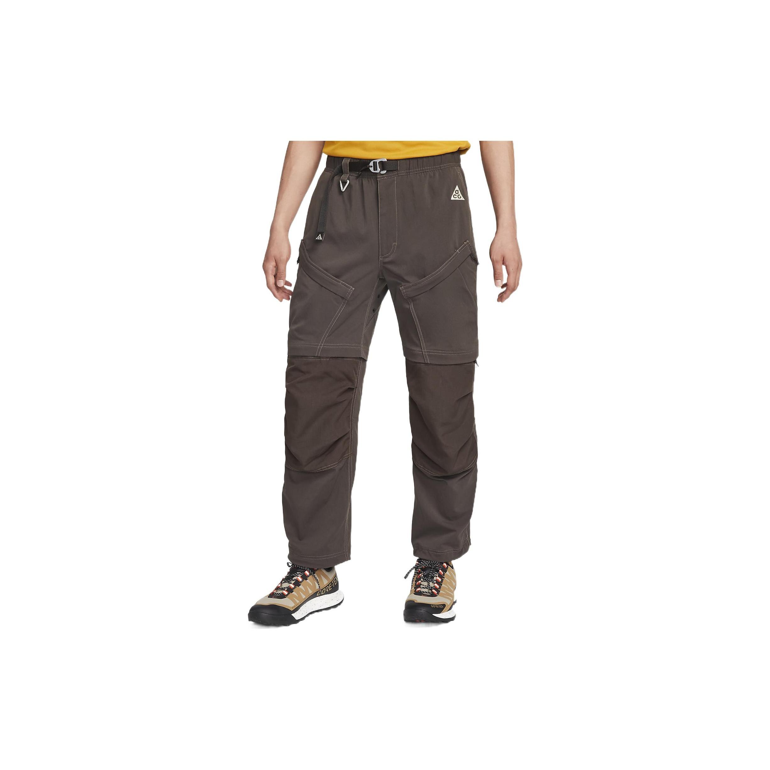 Men s Nike Solid Color Printing Lacing Cargo Casual Pants/Trousers Brown DN3944-220 S