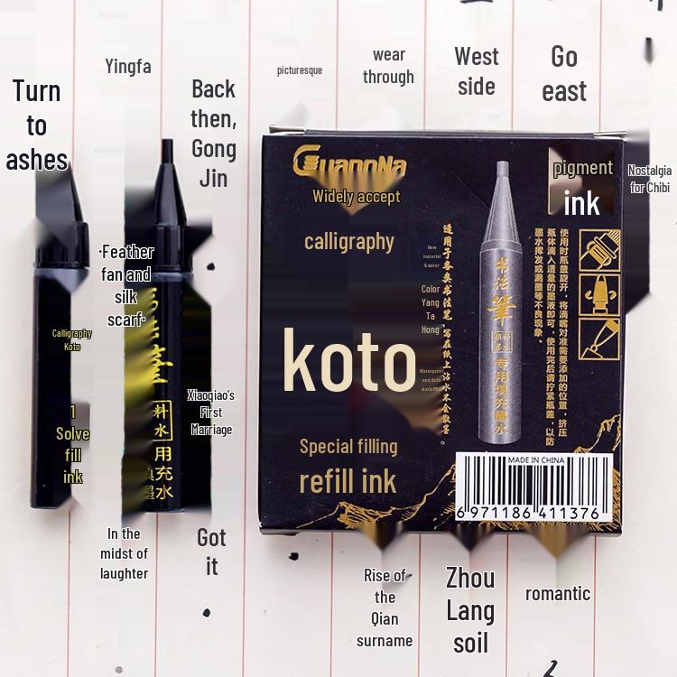 

Assorted Calligraphy & Art Pens: Calligraphy, Sketching, Soft-Bristle Brushes, Large-Character, Signature, Scripture, Refillable Drawing Pens.
