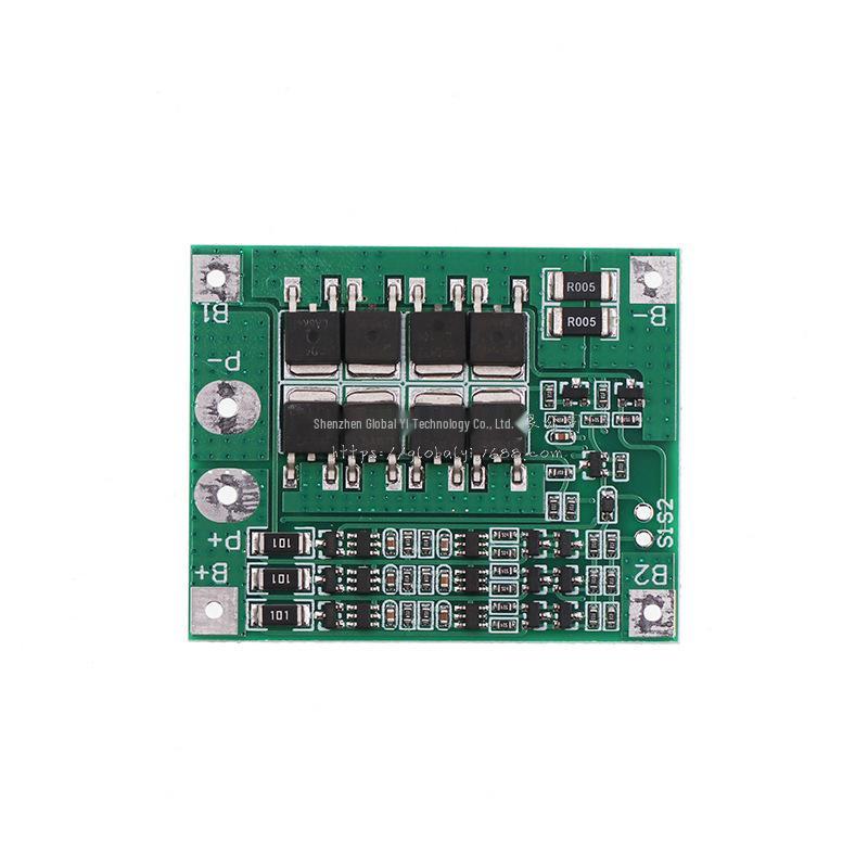 3S 12V 18650 Lithium Battery Protection Board with Balancing and 25A Overcurrent, Overcharge, and Overdischarge Protection (11.1V–12.6V)