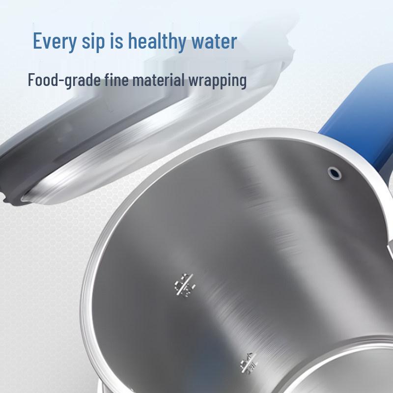 Mofei MR6072 Double Layer Anti-Scald Electric Kettle with Seamless 304 Stainless Steel Liner.