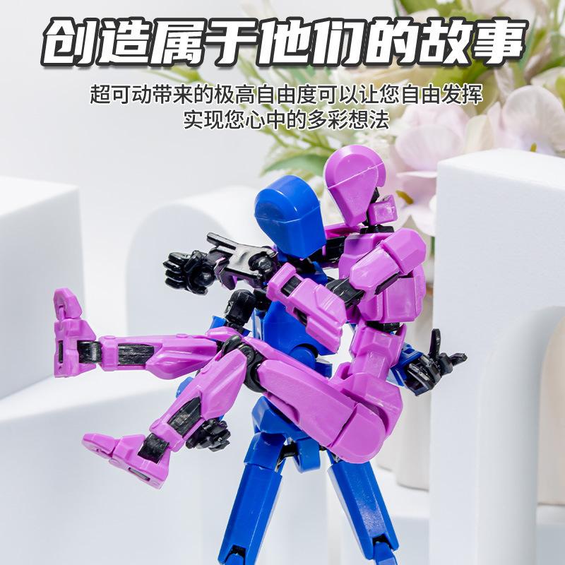 Dummy 13 Actionfiguren Spielzeug für Kinder Lucky 13 Mehrgelenkig Beweglicher Formwandler Roboter 3D Gedruckter Mann Actionfiguren Kinderspielzeug