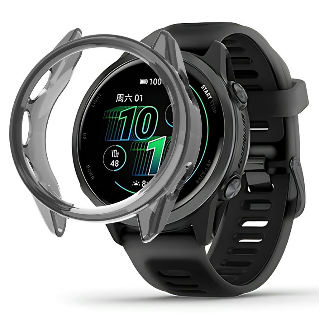 For Garmin Forerunner 570 47mm Protective Watch Case TPU Hollow Cover